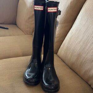 Hunter Women's Classic Black Tall Rain Boots